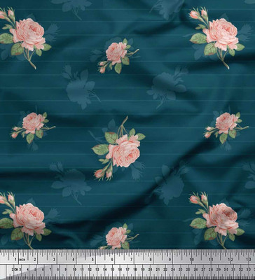 Soimoi Pure Cotton Floral Print Multi-purpose Fabric