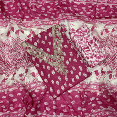 krishna boutique Pure Cotton Printed Salwar Suit Material