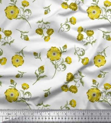 Soimoi Pure Cotton Floral Print Multi-purpose Fabric