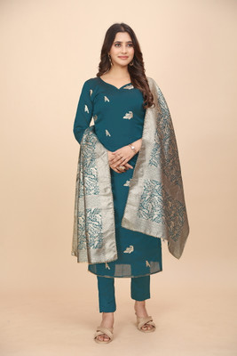 SHREE HARI FAB Art Silk Self Design Kurta & Palazzo Material