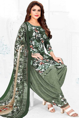 SIMPLYETHNIC Crepe Self Design Salwar Suit Material