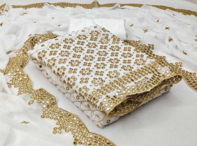 Stylebhawani Georgette Embroidered Salwar Suit Material
