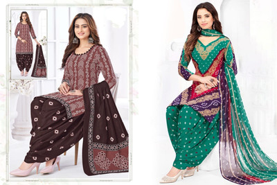 laxmi creation Crepe Solid, Printed Salwar Suit Material