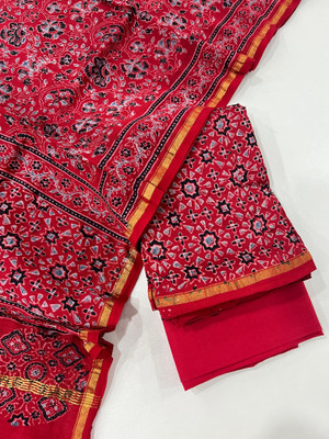 ankaari Chanderi Printed Salwar Suit Material