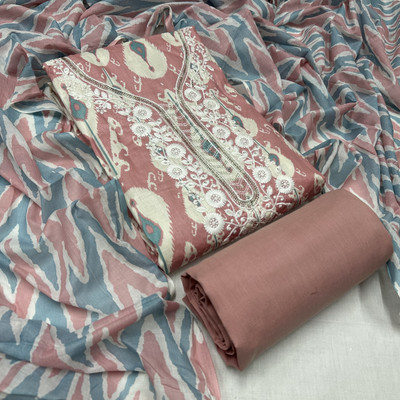 krishna boutique Pure Cotton Printed Salwar Suit Material