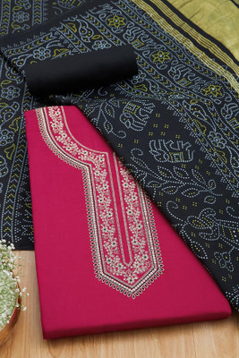 soch Cotton Blend Embroidered Salwar Suit Material