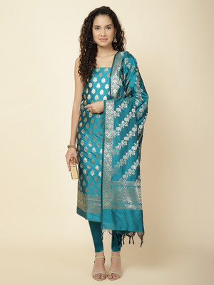 Meena Bazaar Chanderi Self Design Salwar Suit Material