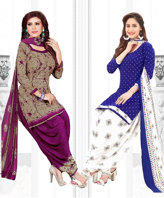 Nirvaan Crepe Printed Salwar Suit Material
