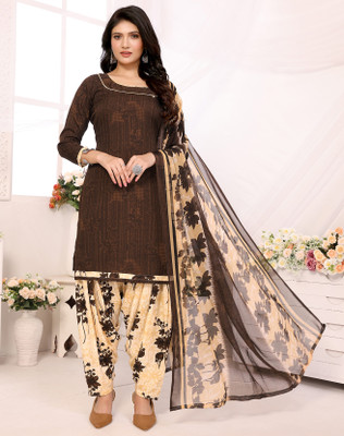Aarstudio Crepe Printed Salwar Suit Material