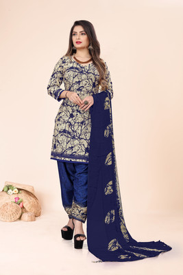 Kashvi Crepe Printed Kurta & Patiyala Material