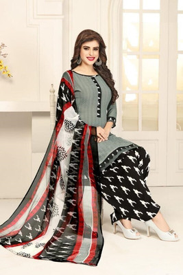 Swaron Crepe Printed Salwar Suit Material