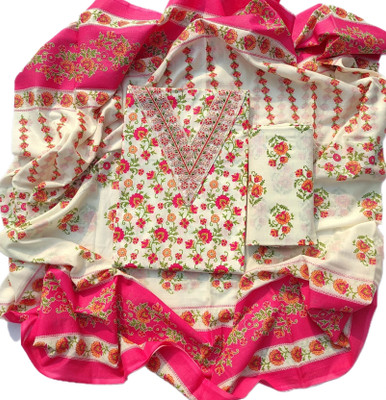 GC80 BY GAURI COLLECTION Pure Cotton Solid, Self Design Salwar Suit Material
