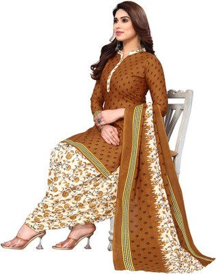 Samah Polycotton Floral Print, Printed, Geometric Print Salwar Suit Material