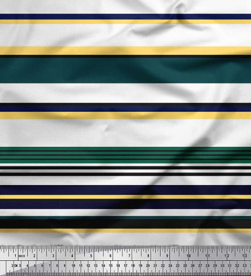 Soimoi Pure Cotton Striped Multi-purpose Fabric