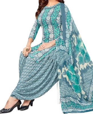 INITHI Crepe Printed Salwar Suit Material