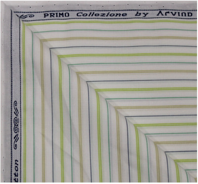 Arvind Pure Cotton Striped Shirt Fabric