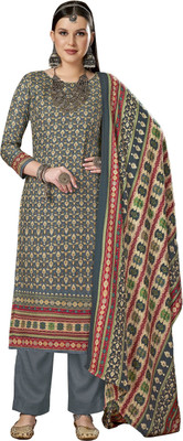 DRAVINAM Trends Wool Printed Salwar Suit Material