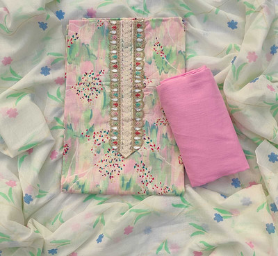 ABODH COLOURS Pure Cotton Printed Salwar Suit Material