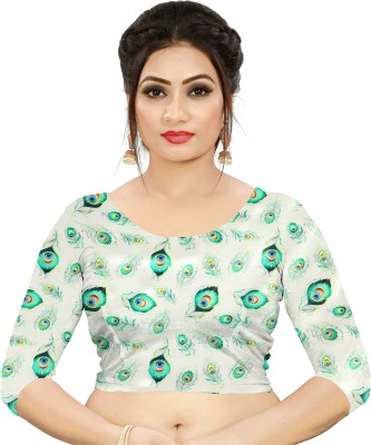 Gopinath creation Satin Printed Blouse Material