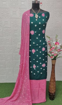 WILLMAKE Cotton Blend Printed Salwar Suit Material