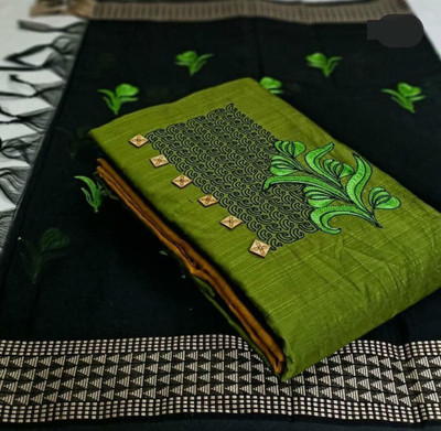 RSTWISTER Cotton Blend Self Design Salwar Suit Material