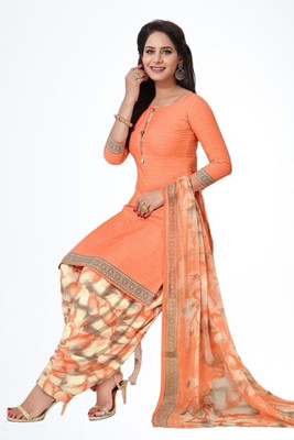 KurtiKo Crepe Printed Salwar Suit Material