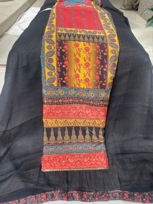 ADAB SAREES Crepe Printed Salwar Suit Material