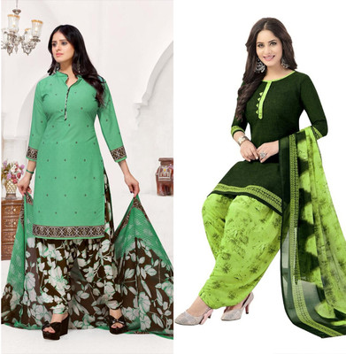 laxmi creation Crepe Printed Salwar Suit Material