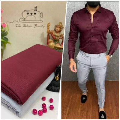 NILKHANTHFABRIC Polycotton Striped Shirt & Trouser Fabric