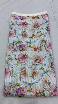 SATKAAR FASHIONS Cotton Blend Printed Multipurpose Running Fabric