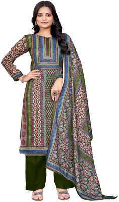 DRAVINAM Trends Wool Printed Salwar Suit Material