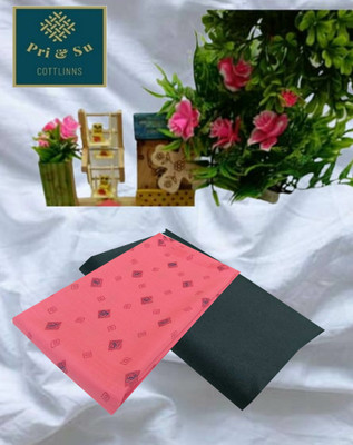 Pri & Su CottLinns Cotton Blend Floral Print, Printed Shirt & Trouser Fabric