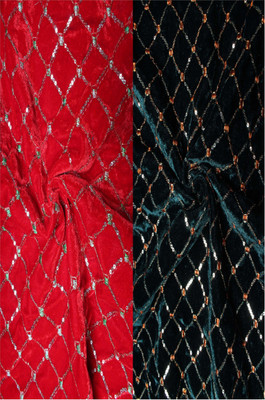Durga Velvet Self Design Blouse Material