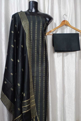 Aamir Fashion Textile Tussar Silk Dyed, Self Design Salwar Suit Material