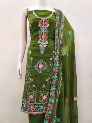 Banwaree Georgette Self Design Salwar Suit Material