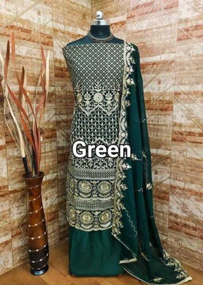 Stylebhawani Georgette Embroidered Salwar Suit Material