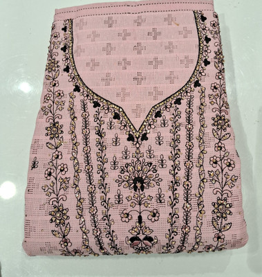 Rajarsh Pure Cotton Embroidered, Embellished Salwar Suit Material