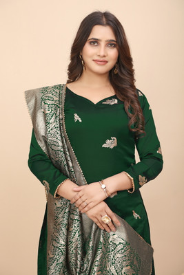 SHREE HARI FAB Art Silk Self Design Kurta & Palazzo Material