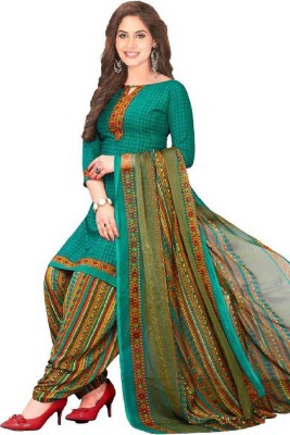 AYKA CLOTHINGS Crepe Printed Salwar Suit Material