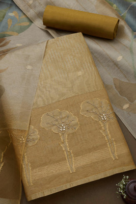 soch Silk Blend Self Design Salwar Suit Material