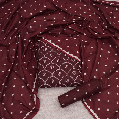 Golory Cotton Blend Dyed, Solid, Floral Print, Printed, Self Design Kurta & Churidar Material