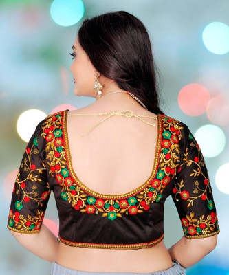 Druxy Silk Blend Embroidered Blouse Material