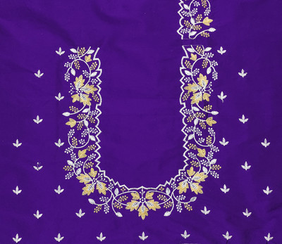 vishwambhari enterprise Art Silk Embroidered Blouse Material