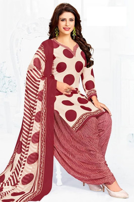 KISSAH Crepe Printed Salwar Suit Material