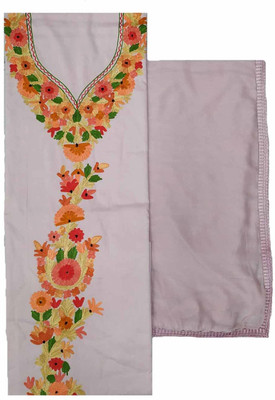 Kashmiri Pure Cotton Embroidered Salwar Suit Material