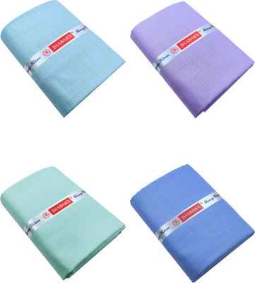 JHABAK'S Cotton Blend Self Design Shirt Fabric