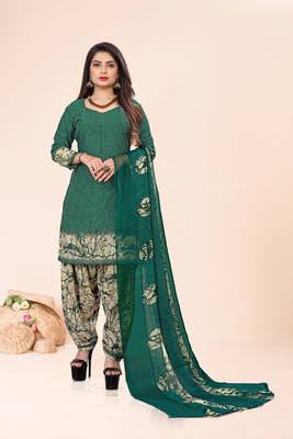Kashvi Crepe Printed Kurta & Patiyala Material