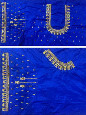 KASHTBHANJAN Cotton Silk Embroidered Blouse Material