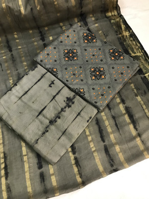 Drashti Creation Cotton Blend Self Design Salwar Suit Material