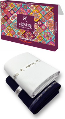 Rishtey Cotton Blend Solid Shirt & Trouser Fabric